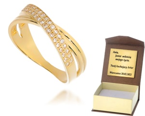 Złoty pierścionek  Próby 585 