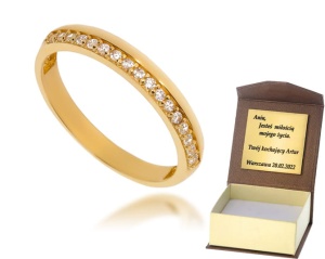 Złoty pierścionek  Próby 585 