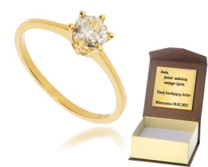 Złoty pierścionek  Próby 585 